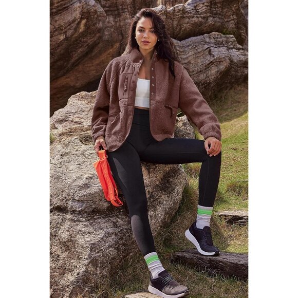 Women's Red Brown Fuzzy Fluffy Fleece Vest Jacket Coats Winter Warm Outwear - Picture 3 of 7